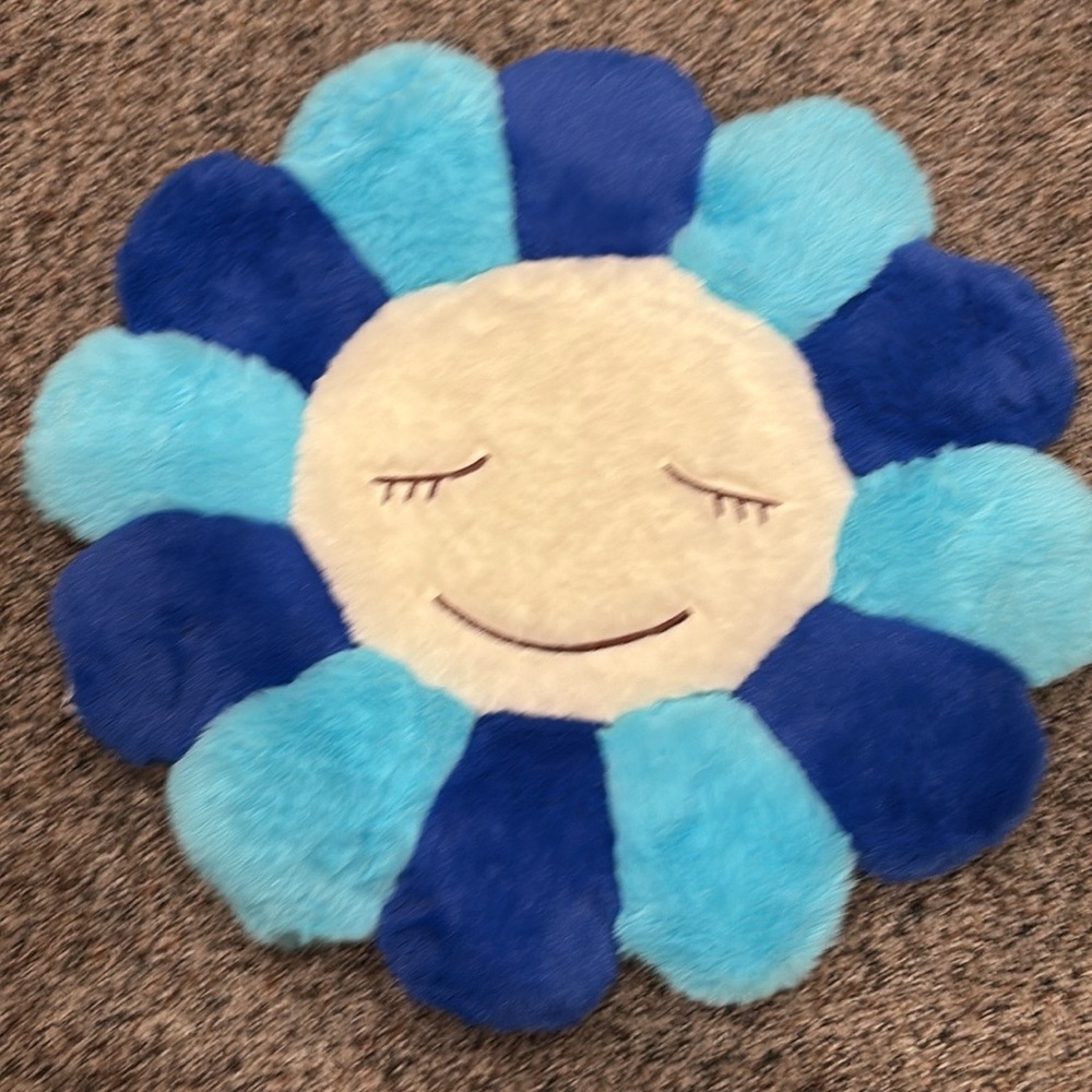 Takashi Murakami Rainbow Flower Plush Pillow - Picture 2 of 2